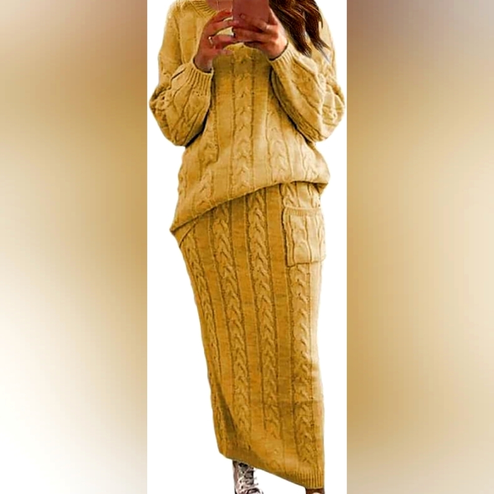 Chunky Two Piece Sweater Outfit